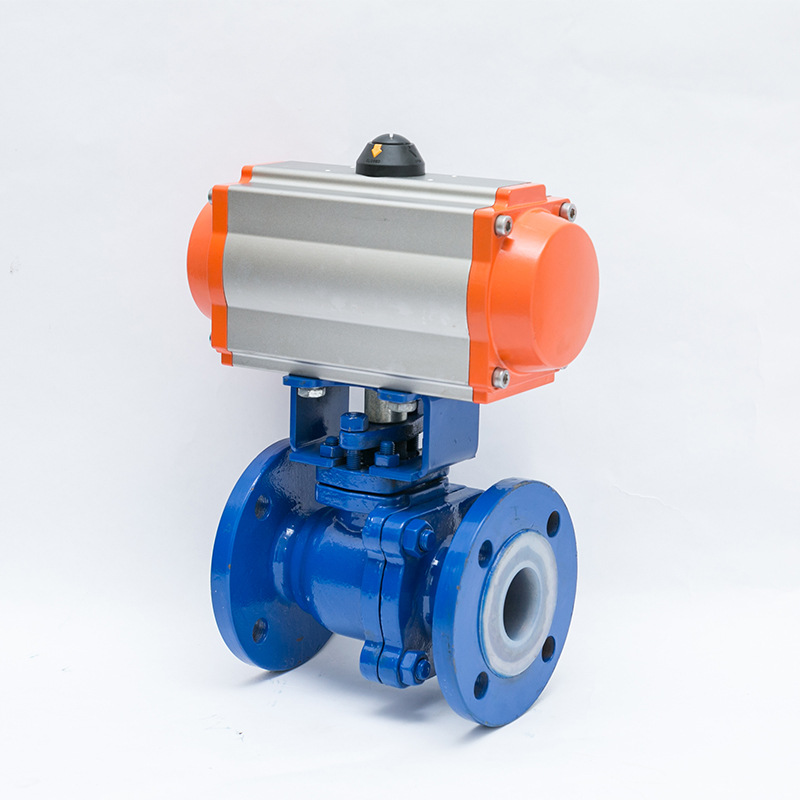 Q641F46-16C气动法兰衬氟球阀(图1) 22064850697_964306524.jpg