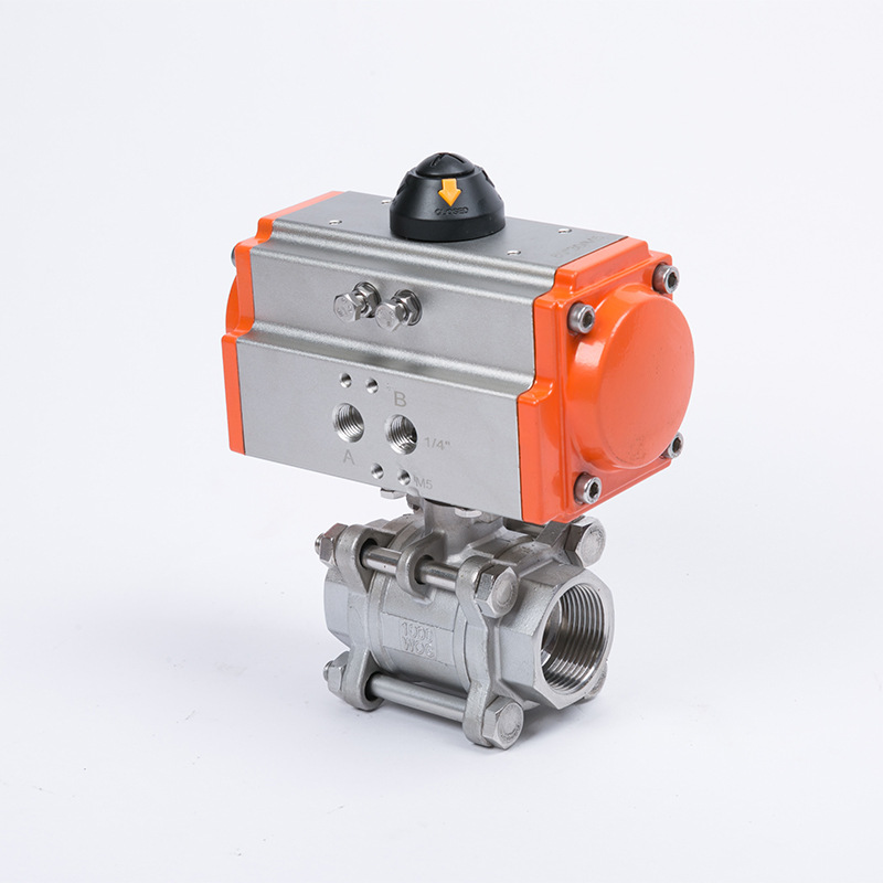 Q611F-16P气动不锈钢304高平台内螺纹丝扣三片式球阀(图2) 20934685992_964306524.jpg